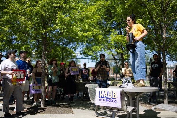 Rally in Columbus Square Park