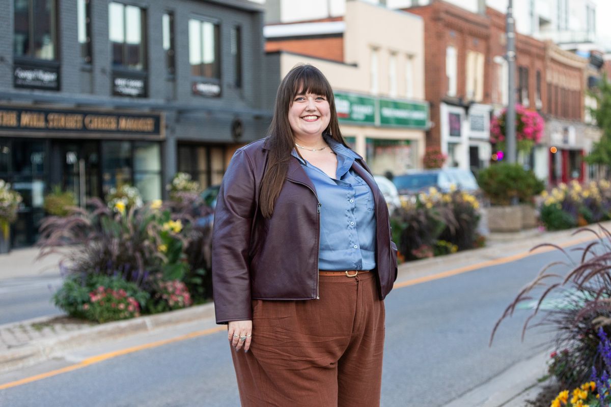 Maeve Sharkey in downtown Georgetown