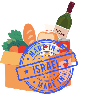 Made in Israel. Produce and wine.