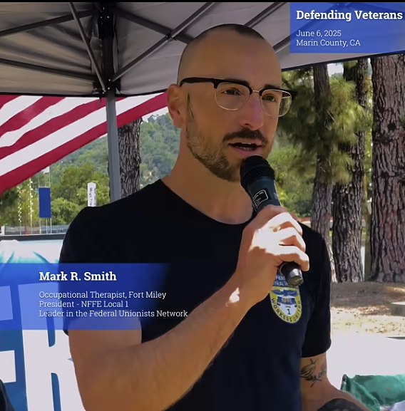 At June 6 2025 Defend Veterans on D-Day Anniversary Rally