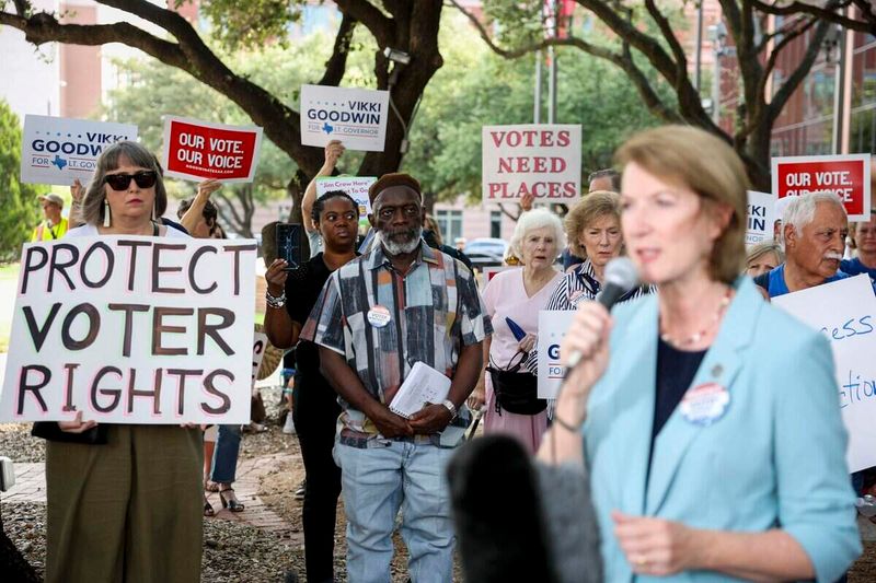 Tarrant’s proposed cuts to polling sites is ‘voter suppression,’ rally says
