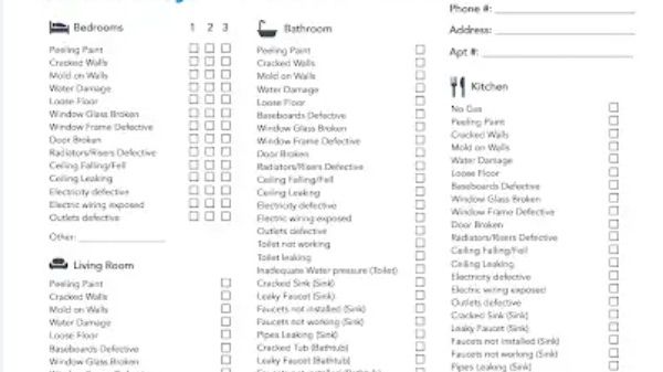 Tenant Inspection Checklist