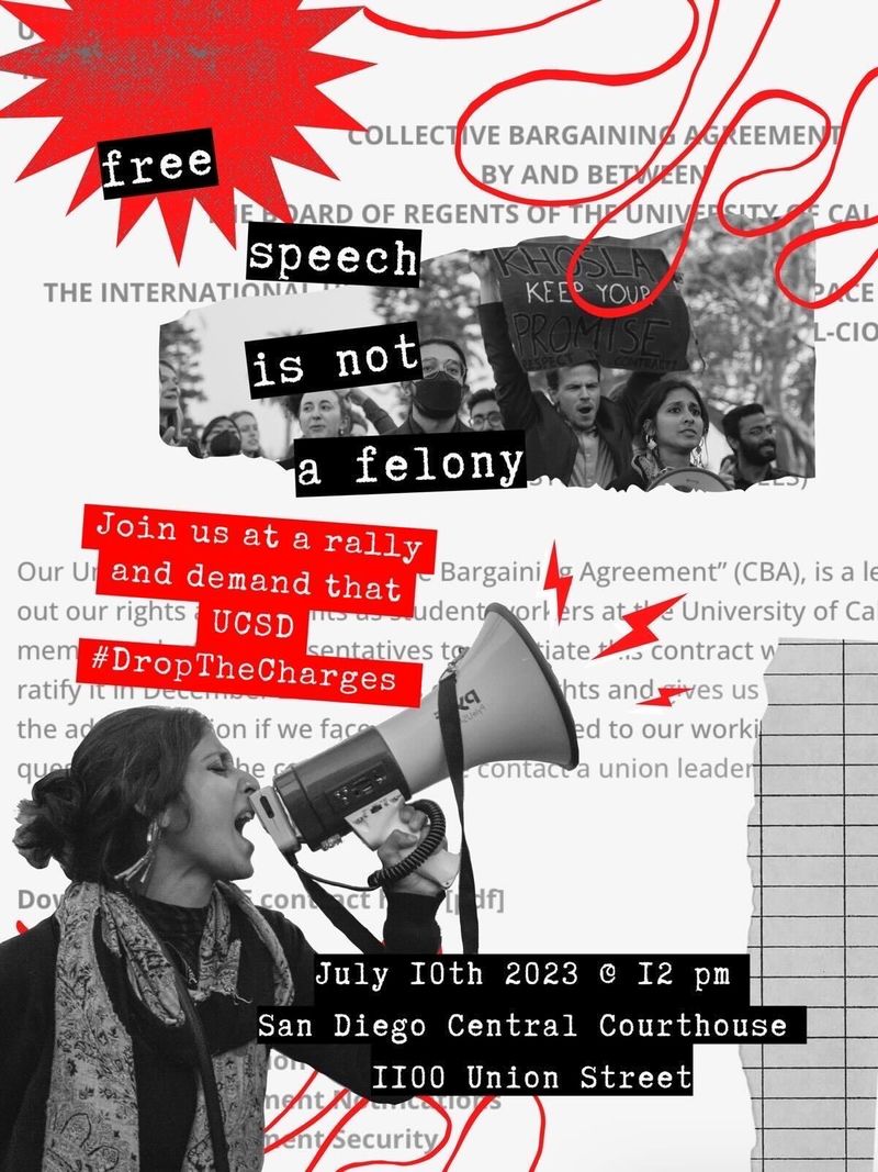 Drop the Charges, UCSD!