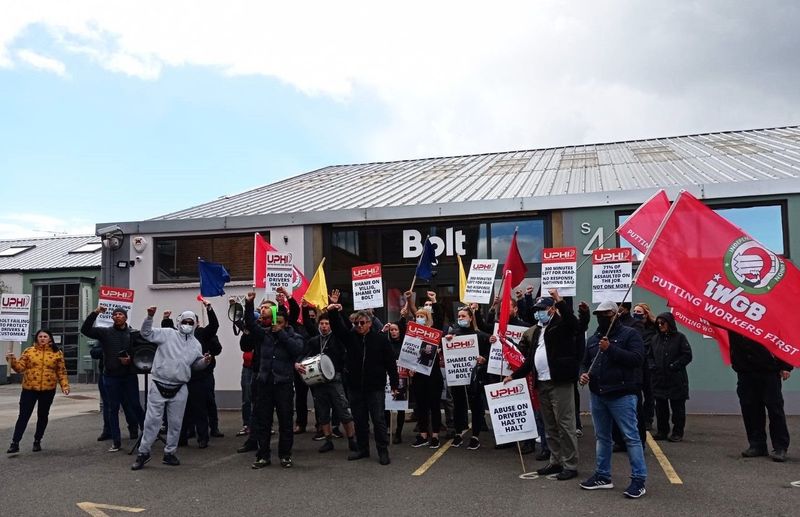 Bolt Hides from Workers Demanding Safety Protections After Murder of Driver