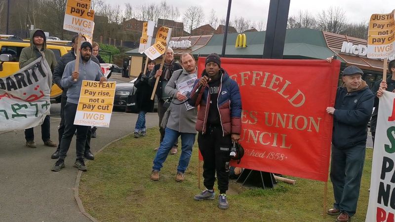 Longest gig-economy strike escalates as Sheffield couriers blockade McDonald’s