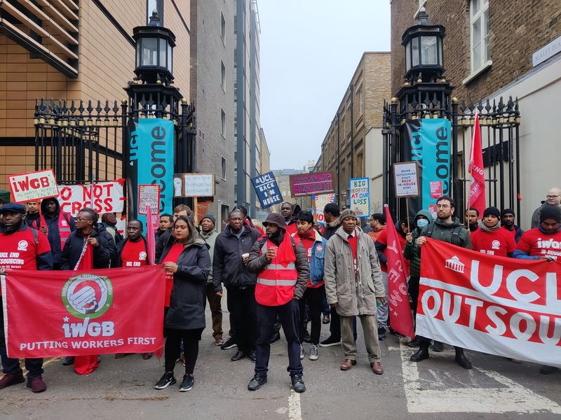 Outsourced UCL security staff to strike alongside UCU as part of 1 February national day of action