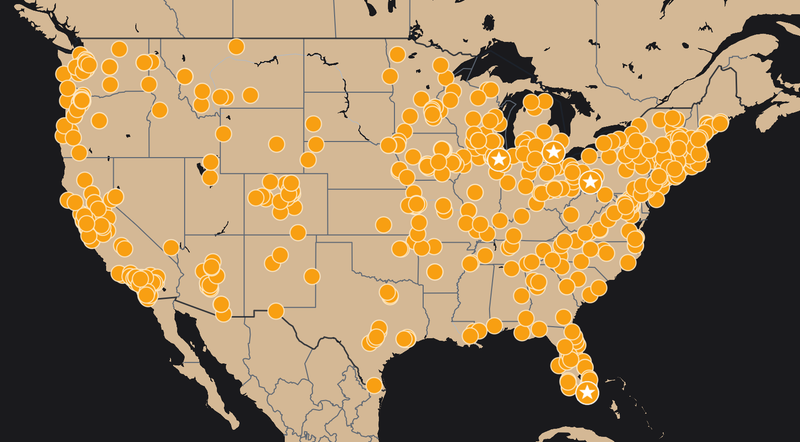 May Day Strong National Action Map