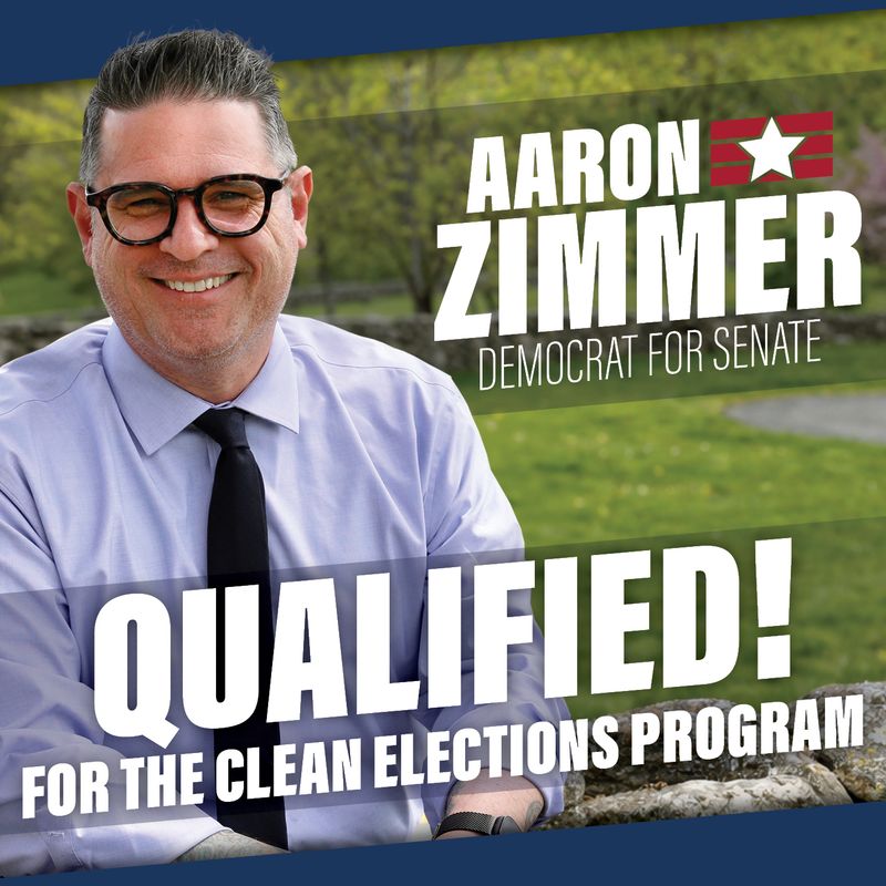 Aaron Zimmer Qualifies for Clean Election Funding