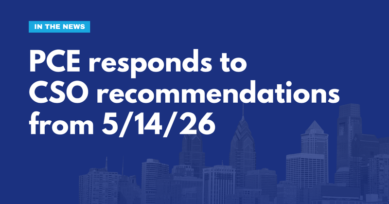 PCE Responds to CSO Recommendations