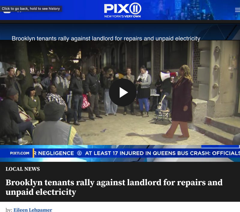 Brooklyn Tenants Rally Against Landlord for Repairs and Unpaid Electricity