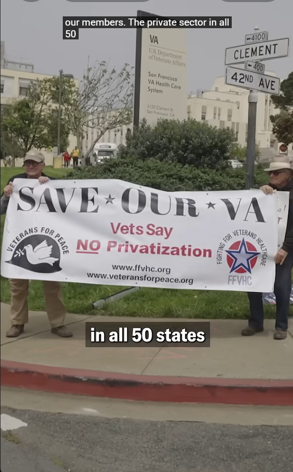 Against VA Privatization &amp; Union Busting @moreperfectunion