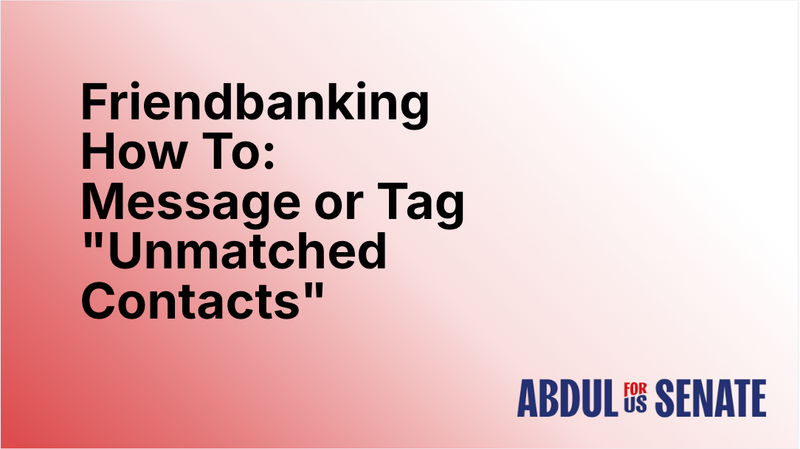 How To: Message or Tag "Unmatched Contacts"