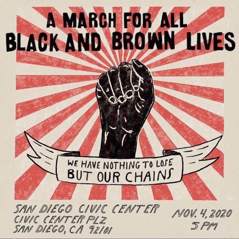 March for All Black and Brown Lives, November 4th