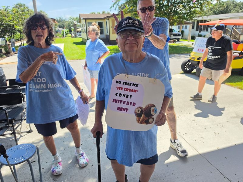 Video: Tenants boycott ice cream truck, demand meeting with Cobblestone