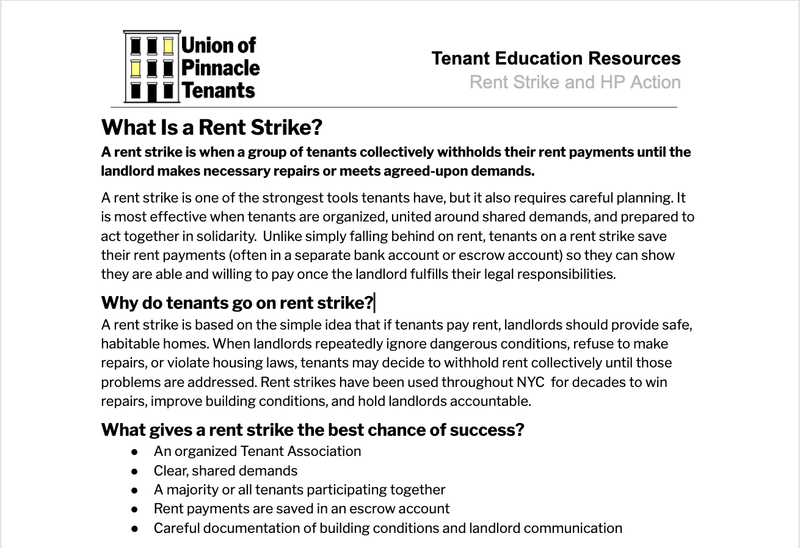 What is a Rent Strike?