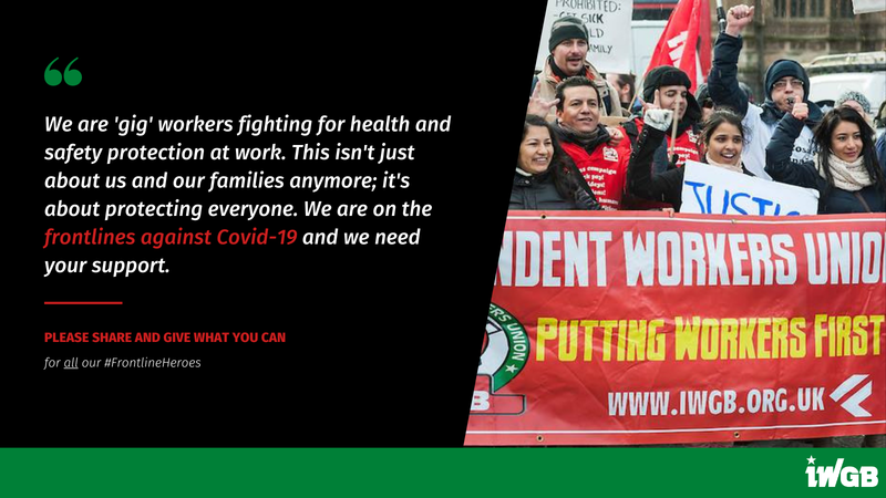 IWGB Judicial Review demands better Health and Safety for workers in High Court