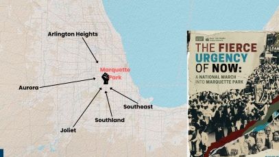 Join a local, Chicagoland bus route to the march!