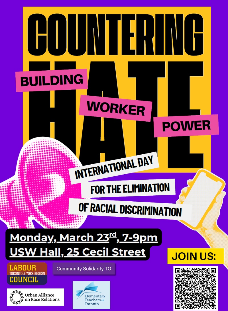 IDERD 2026 - March 23 - From Scapegoating to Solidarity: Building Worker Power to Counter Hate