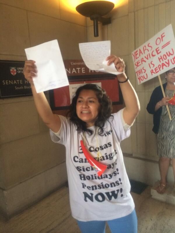 University of London workers deliver special message to Princess Anne
