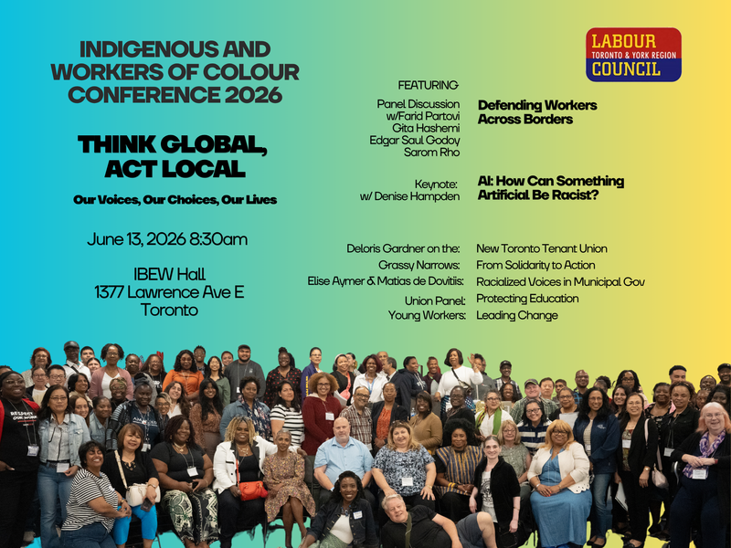Time to Register: Indigenous and Workers of Colour Conference 2026
